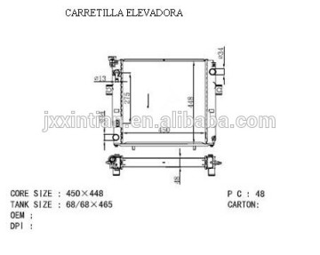 forklift radiators