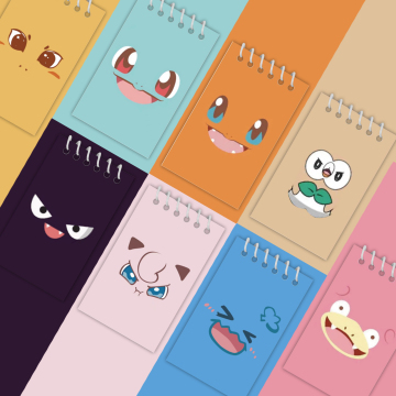 24pcs Pokémon Notebook: Adorable Girl Heart Design, High-Quality Appearance, Cartoon Style Pokémon Coil Notebooks - Perfect Party Gifts