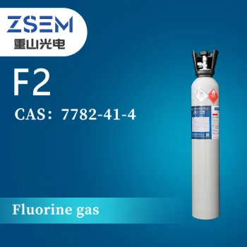 High Purity Fluorine gas F2 High Purity 99.99% 4N Chemical Cleaning Agent