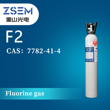 High Purity Fluorine gas F2 High Purity 99.99% 4N Chemical Cleaning Agent