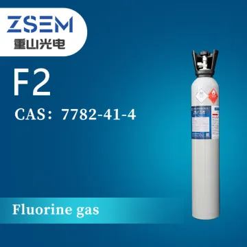 High Purity Fluorine gas F2 High Purity 99.99% 4N Chemical Cleaning Agent