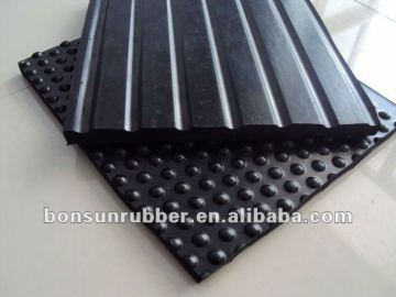 THick 17mm groove-bubble top stable rubber mat