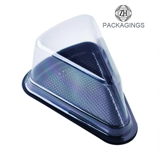 Triangle Mousse Cake Box Transparent Packaging Box