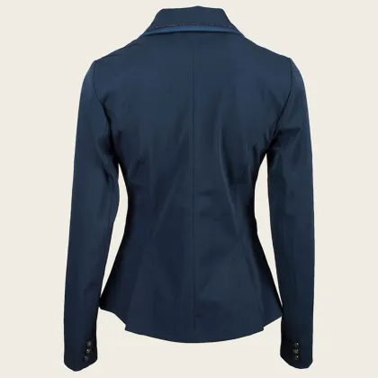 Show Jacket Customized Navy Blue Fabric Women's Jacket