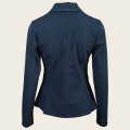 Toon jas op maat gemaakte marineblauwe stof damesjas
