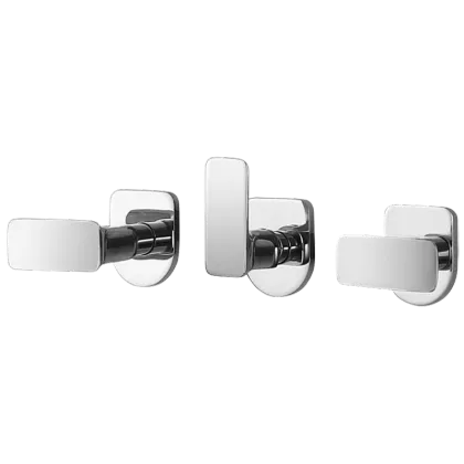 Concealed double lever bath mixer
