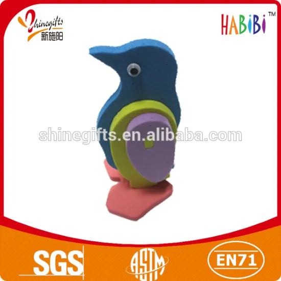 High quality eva foam mini animal puzzle for child