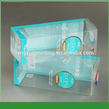 Eco friendly full color printing packaging custom clear plastic box