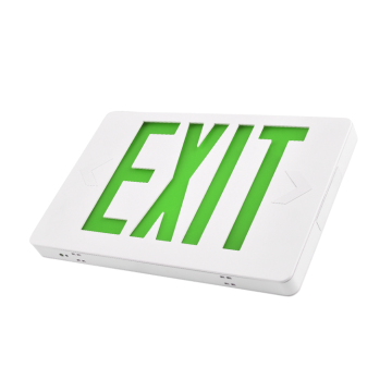 Jiming 2019 New Slim 6 inch UL được phê duyệt các dấu hiệu thoát với các chữ cái màu xanh lá cây - Jleed2gwem