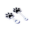 Puppy Footprint montre des mains pour les enfants Watch