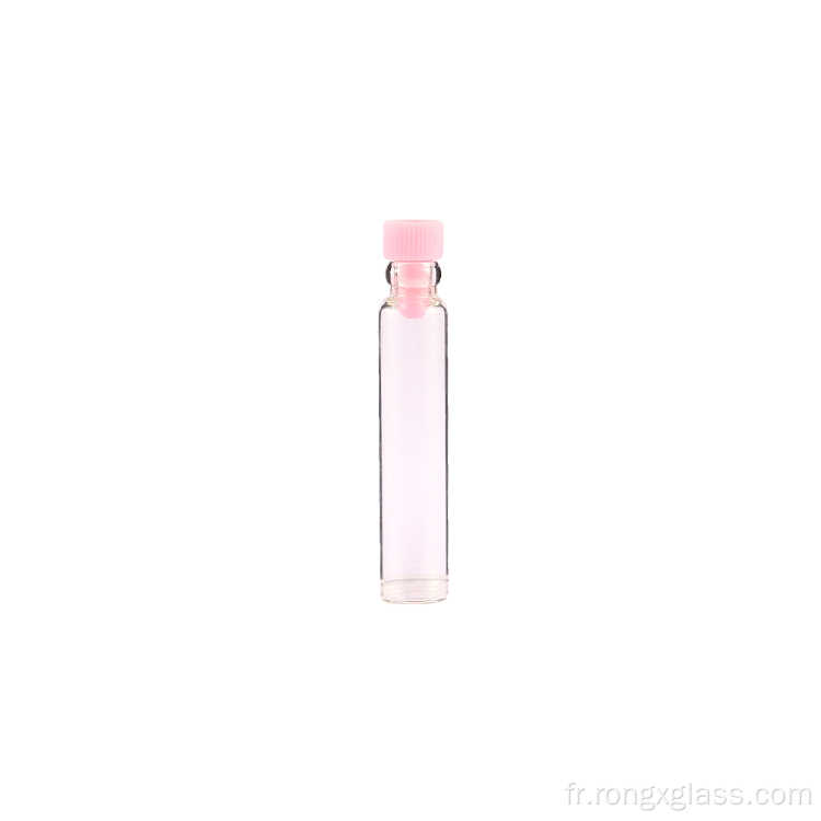 Bouteille de verre échantillon de parfum 1 ml