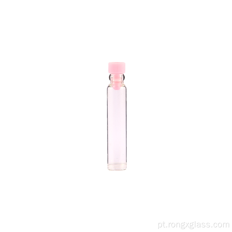 Garrafa de vidro de amostra de perfume 1ml