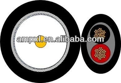 RG59 CCTV siamese cable,rg59 with power cable security cable,rg59 integrated cable