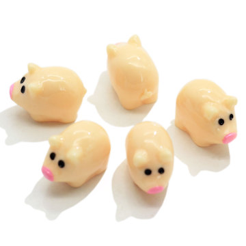 Hot Hot Selling Mini Pig Shin Resin Beads 100pcs / bag Flat back Cabochon DIY Toy Decor Charms Craft Ornaments Bead Spacer