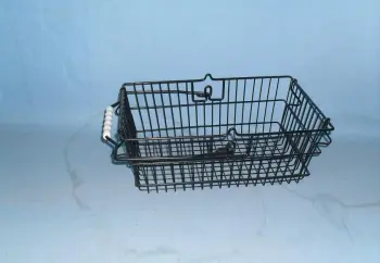 Wire mesh shopping basket