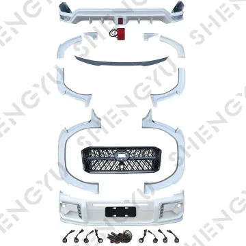 Land Cruiser 300 High Version Body Kit: Wald Style Front and Rear Bumper with Grille and Wheel Eyebrow