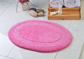 Cute pink round novelty microfiber anti slip floor mat for