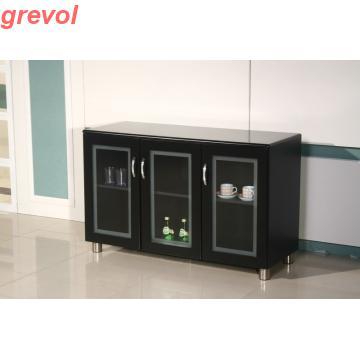 Tea Cabinet with Glass Door 3 drawer cabinet modern office furniture
