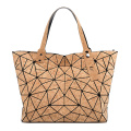 Eco friendly fashion tote bag crossbody handbag top handle shopping bag geometric tote bag for work