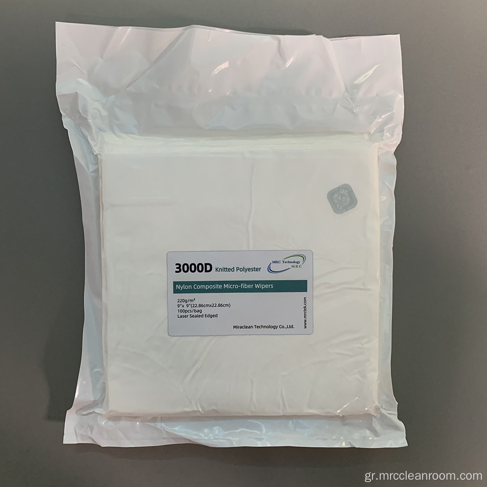 3000D 220GSM Laser Sealed Polyester Dry Nkinted Wipes