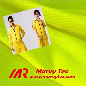 100% polyester tricot brushed fabric for track suit sportswear