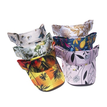 Polyester Sun Visor Cap with Custom Logo for Summer Outdoor Sports