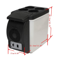 6L Portable Personal Mini Fridge Freezer Car Refrigerator Cooler Electric Office