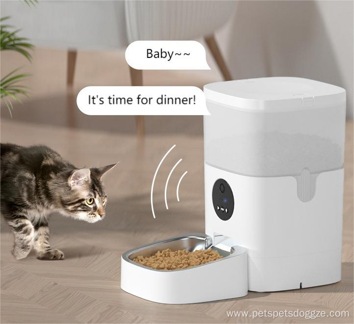 Pet feeder mobile phone APP control timing ration cat and dog food intelligent automatic feeder 4L