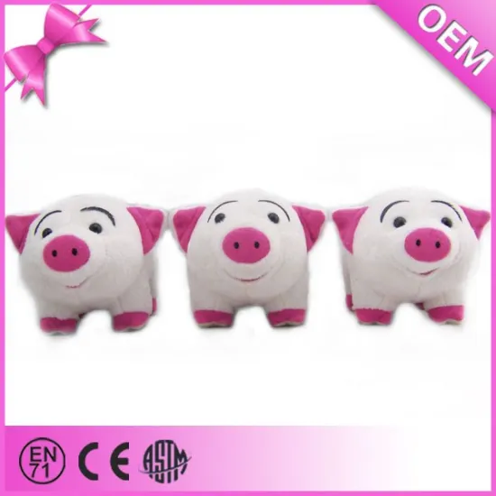 customized lovely pink soft toy pig plush stuffed pig