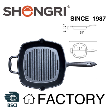 Cast iron square skillet