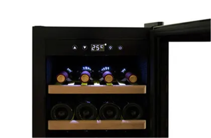 Under Counter Stainless Steel Dual Zone Wine Refrigerator