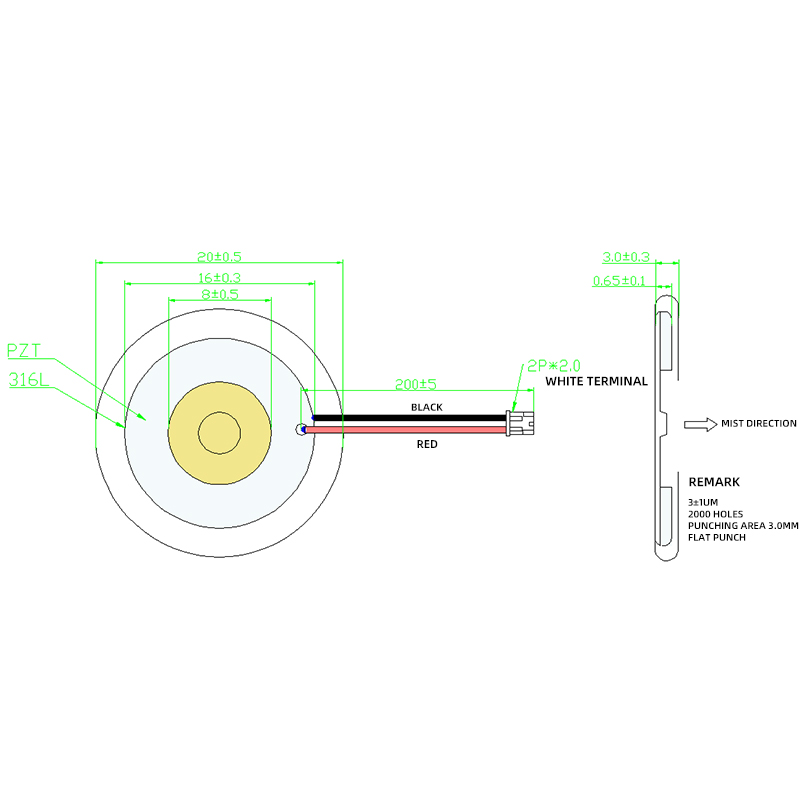 16mm Medical Atomization Plate Design
