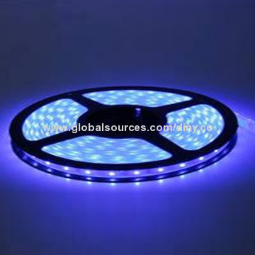 12/24V Black Base Plate Waterproof LED Strip Lights, 3528SMD LEDs/5 Meters, 6 Colors