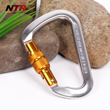 pear-shaped CE Aluminum carabiner clip made in Taiwan