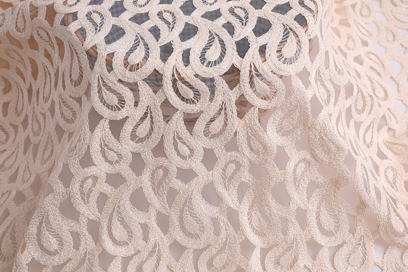 Polyester Cord Embroidery Fabric