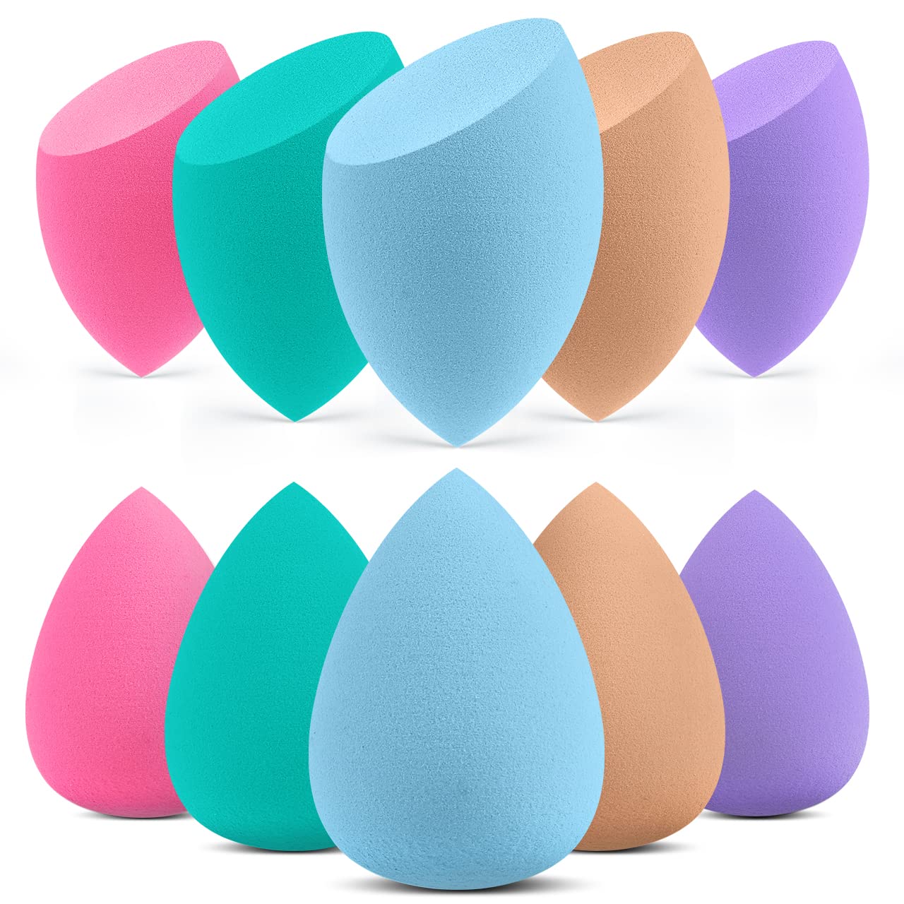 InnoGearMakeupSponge_10PcsMakeupSpongesBlenderSetBeautyCosmeticFoundationBlendingApplicatorPuff_FlawlessforLiquidCreamPowder_Multicolor1_1_1280x