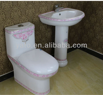 PINK DECOR ceramic toilet bathroom sanitary wares