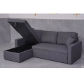 Sofá de durmiente seccional reversible con chaise de almacenamiento