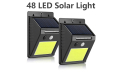 48 LED COB SOLAR Väggmonterat ljus
