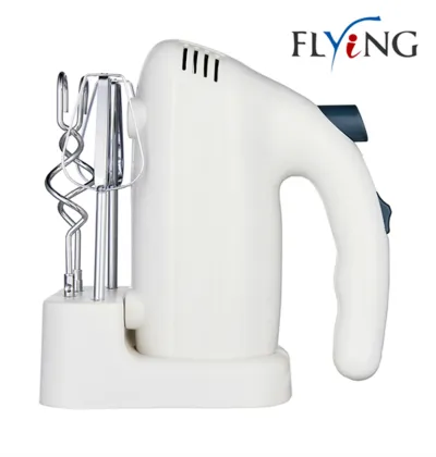 American Chef White Hand Mixer With Base