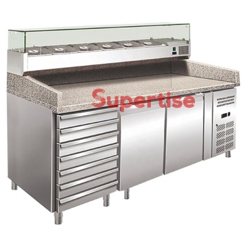 Stainless Steel Pizza Display Case and Refrigeration Equipment