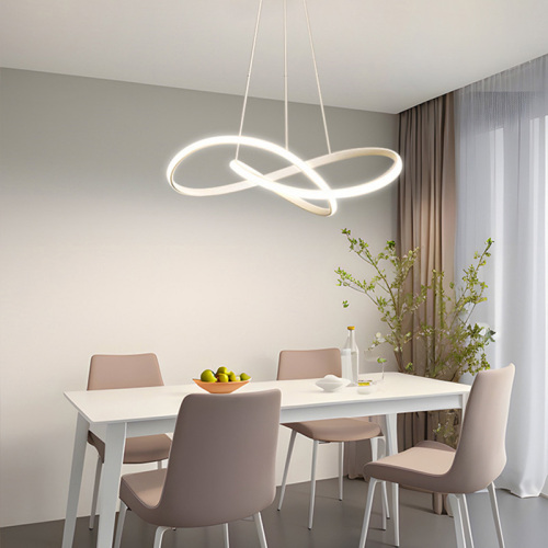 Lustre à salle à manger nordique à lampe à LED minimaliste