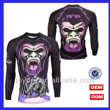 Sublimation Printing Short Sleeve Kayak MMA Rash Guard