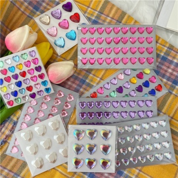 Heißverkaufs Juwelenkristall -Acryl -Strassaufkleber für KPOP DIY und Scrapbooking