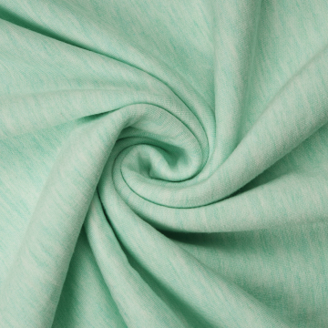 Melange Rayon Polyester Spandex Fleece Fabric