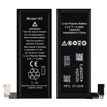 substituição da bateria do Li-íon do iPhone 4 com 0 ciclos