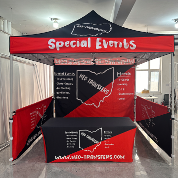 Waterproof Custom Printed Folding Tents for Automotive, Agriculture, Outdoor, Advertising, and Trade Shows