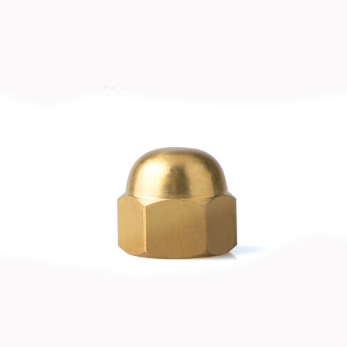 Brass hexagon domed nuts DIN1587