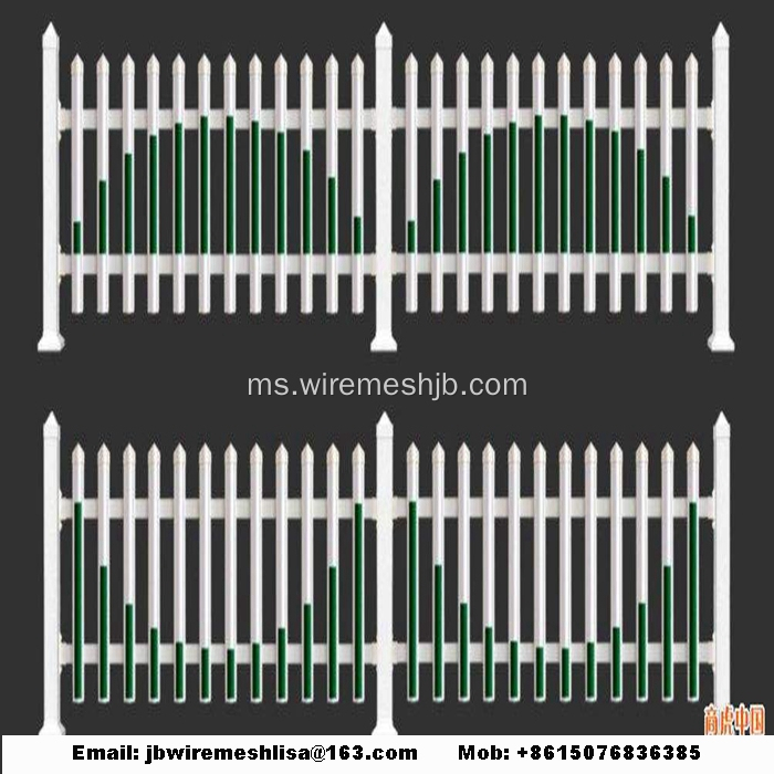 Pagar Taman Plastik / PVC Steel Picket Fence