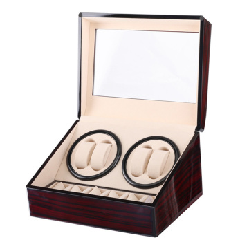 Piano-themed Automatic Watch Winder Storage and Display Box: Includes 4 Watch Winders & 6 Watch Displays